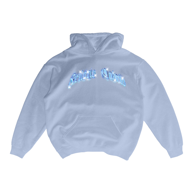 "CRYSTAL" BABYBLAU HOODIE - Fellacio&Cabrio